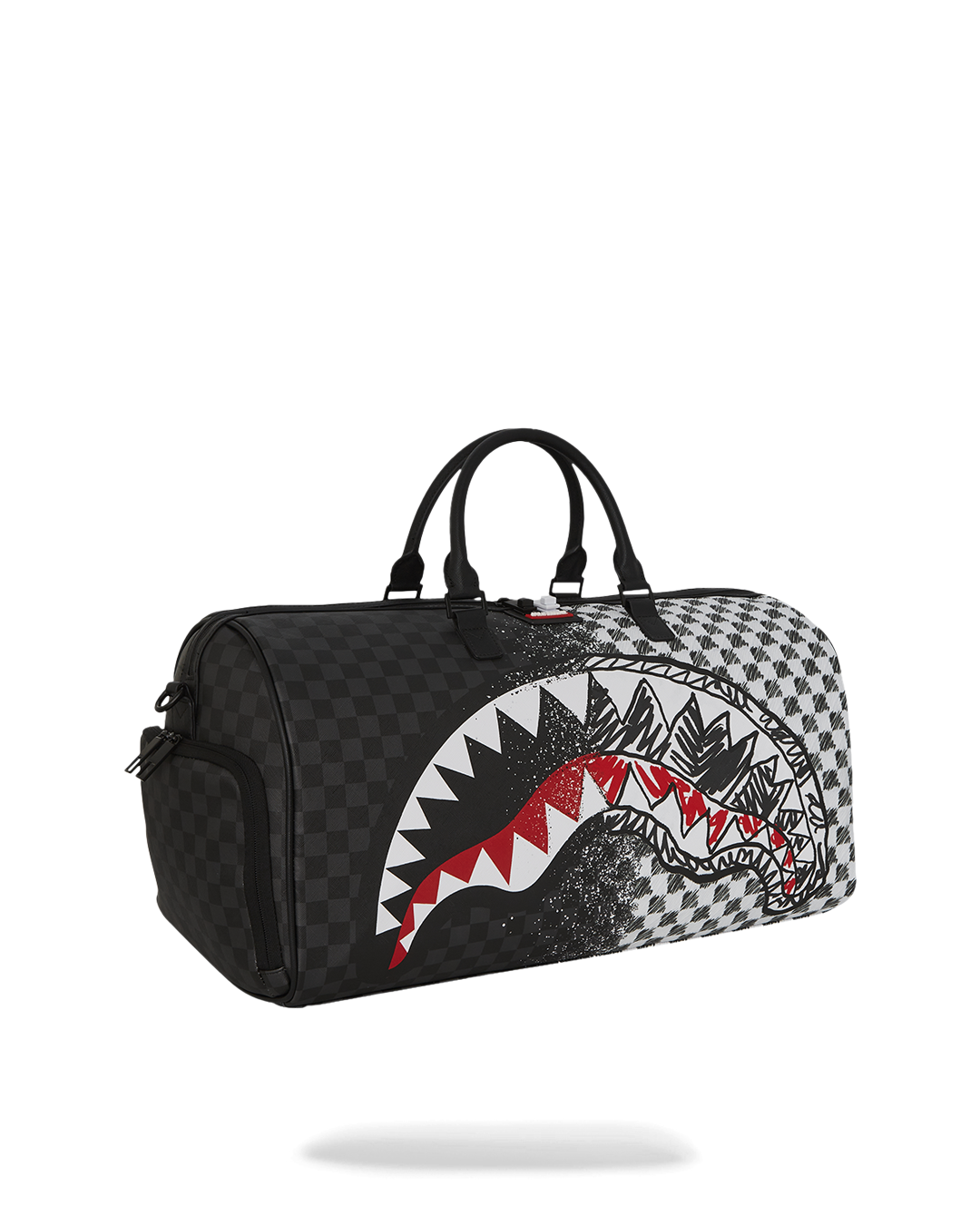 SCRIBBLE DRIBBLE CHECK DUFFLE